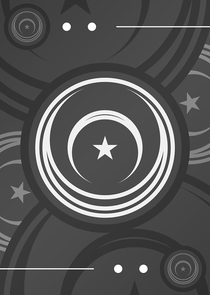 Steel Gray Geometric Glyph