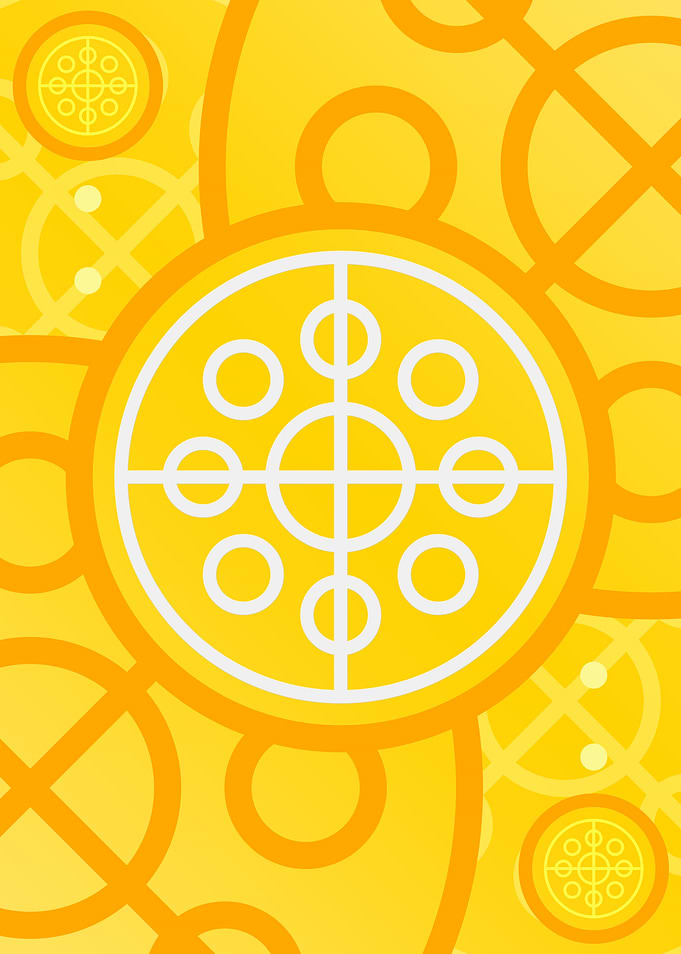 Happy Yellow Orange Glyph