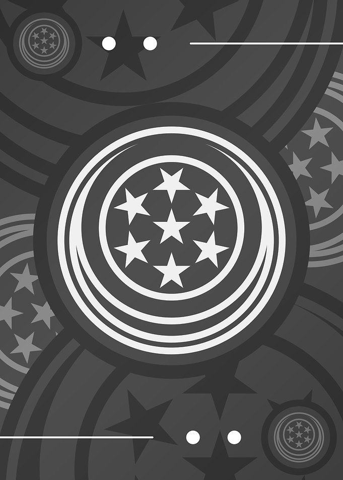 Steel Gray Geometric Glyph