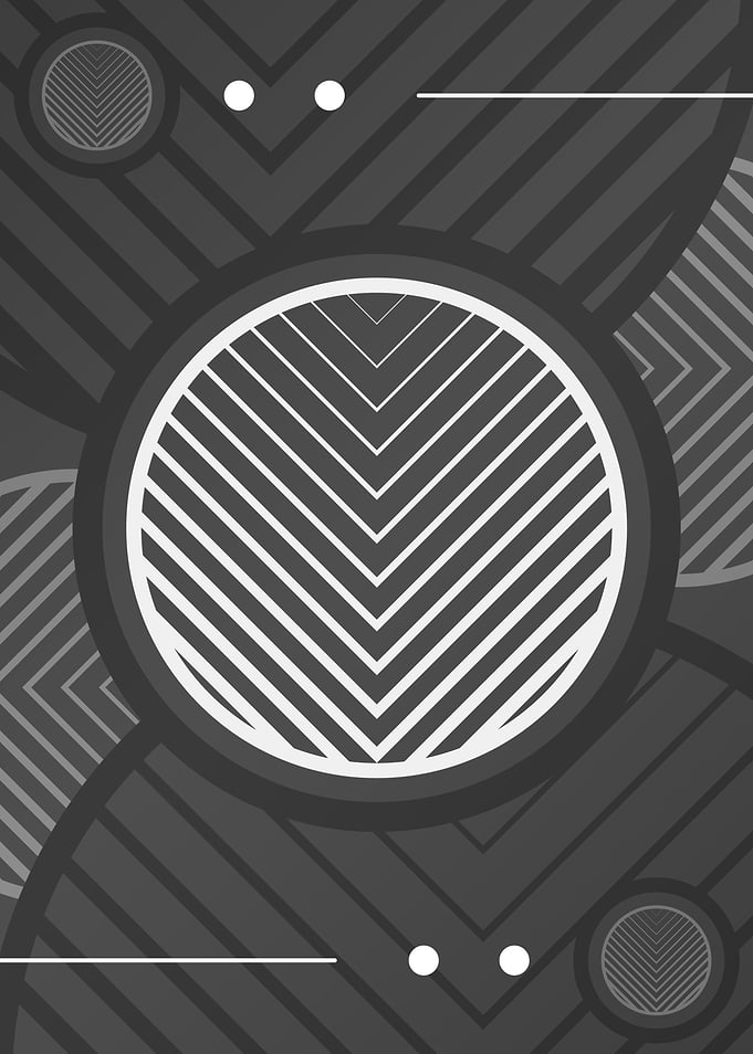 Steel Gray Geometric Glyph