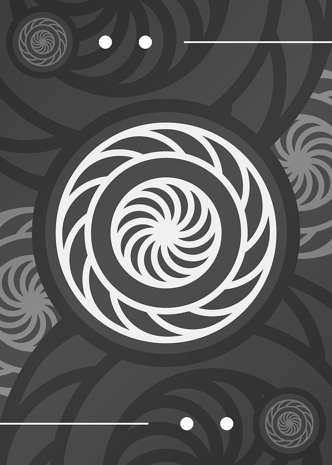 White Gray Geometric Glyph