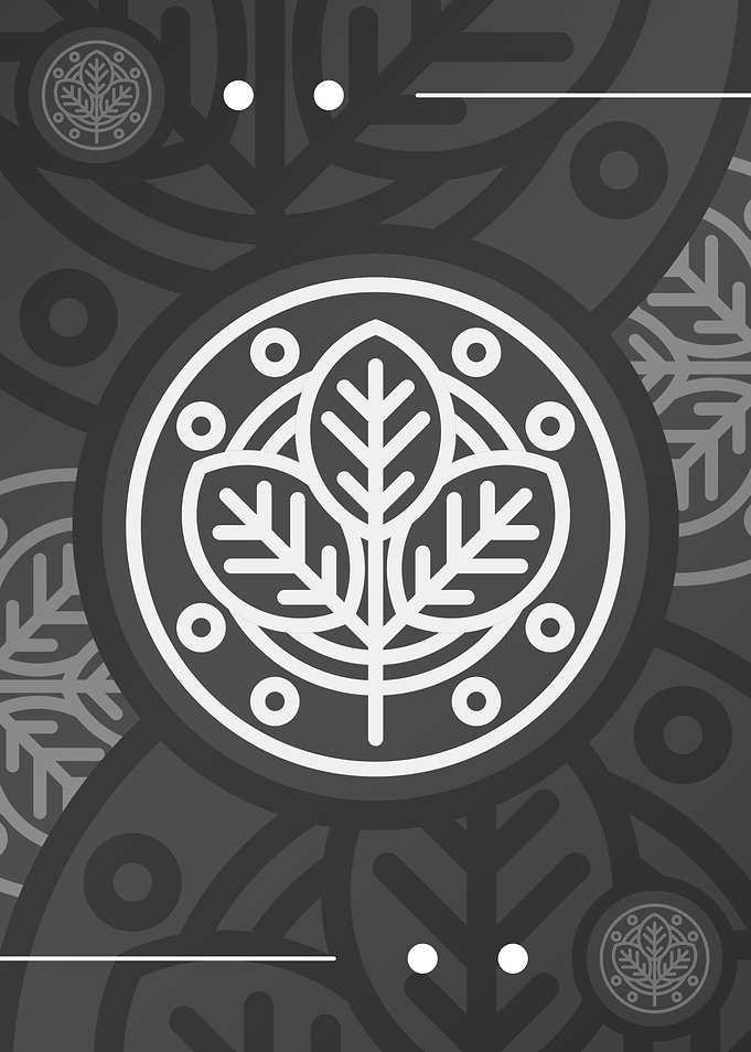 Steel Grey Geometric Glyph
