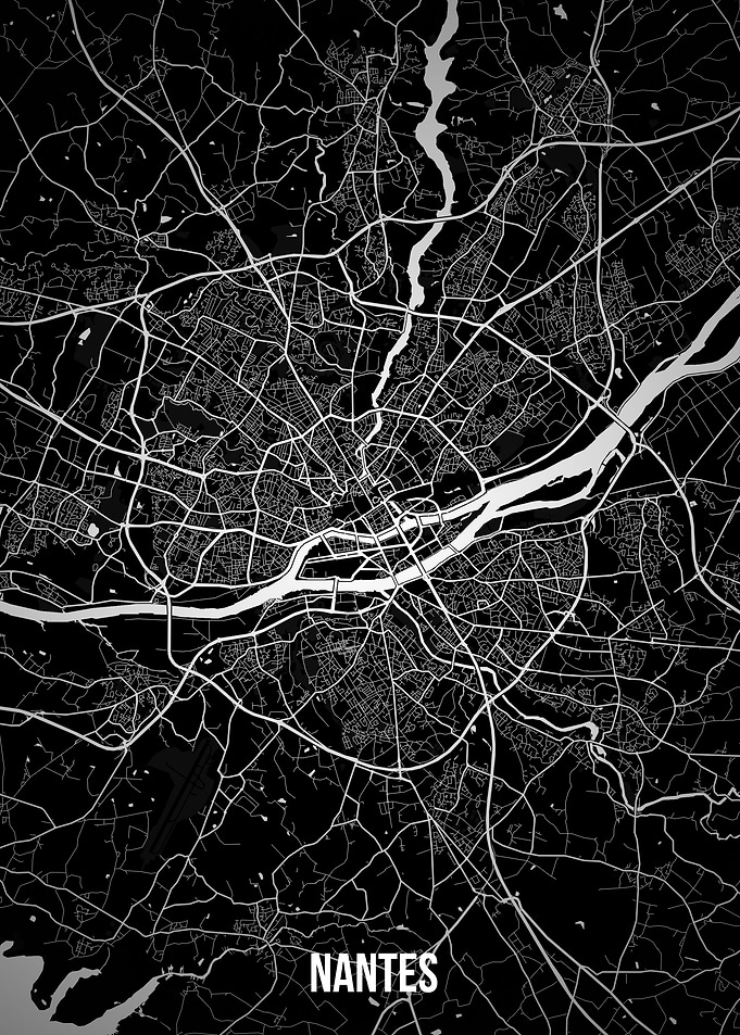 Nantes dark map
