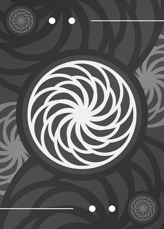 Steel Gray Geometric Glyph