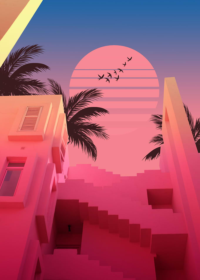 retro building