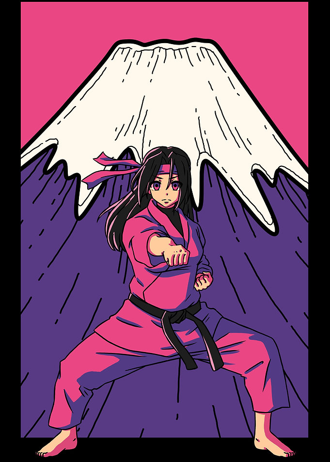 Karate Anime Girl
