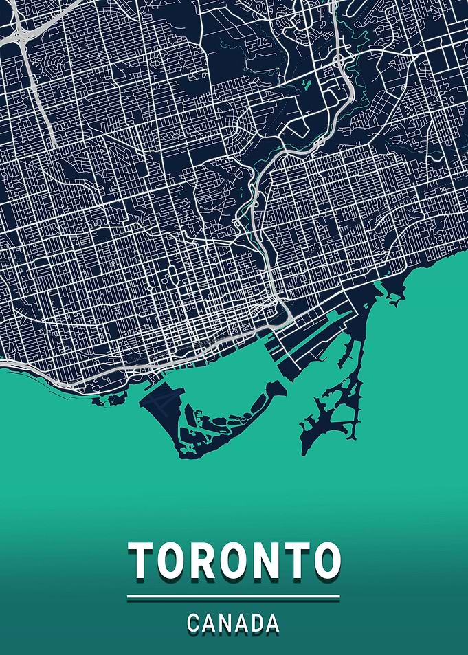 Toronto City Map Canada