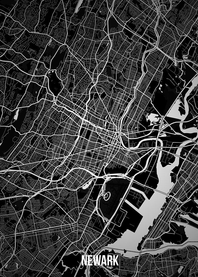 Newark dark map