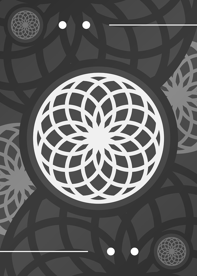 Steel Gray Geometric Glyph