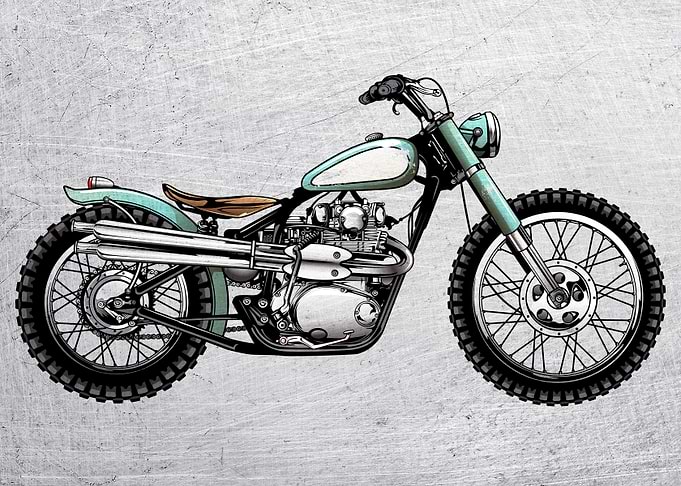 Motorbike Wall Poster 3