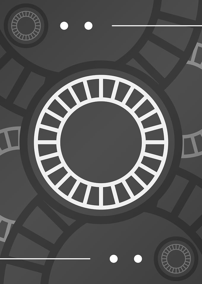 Steel Gray Geometric Glyph