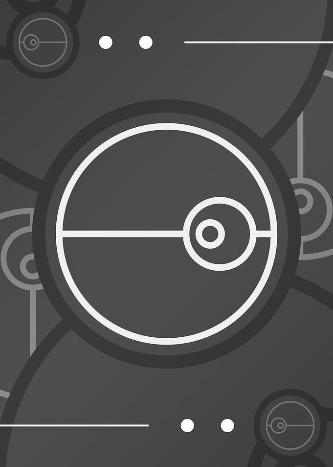 Steel Gray Geometric Glyph