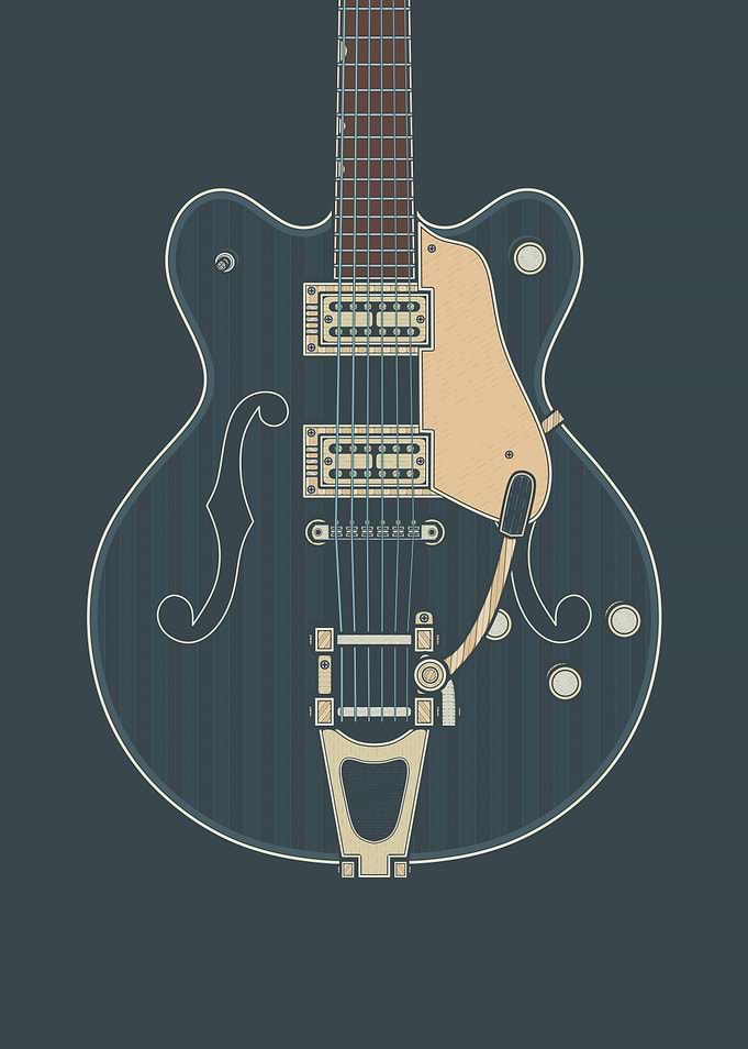 Dark Deluxe Guitar