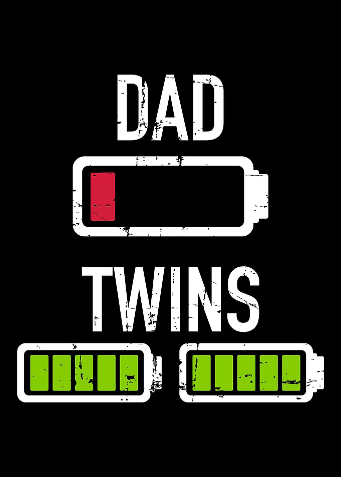 Dad low battery twins full