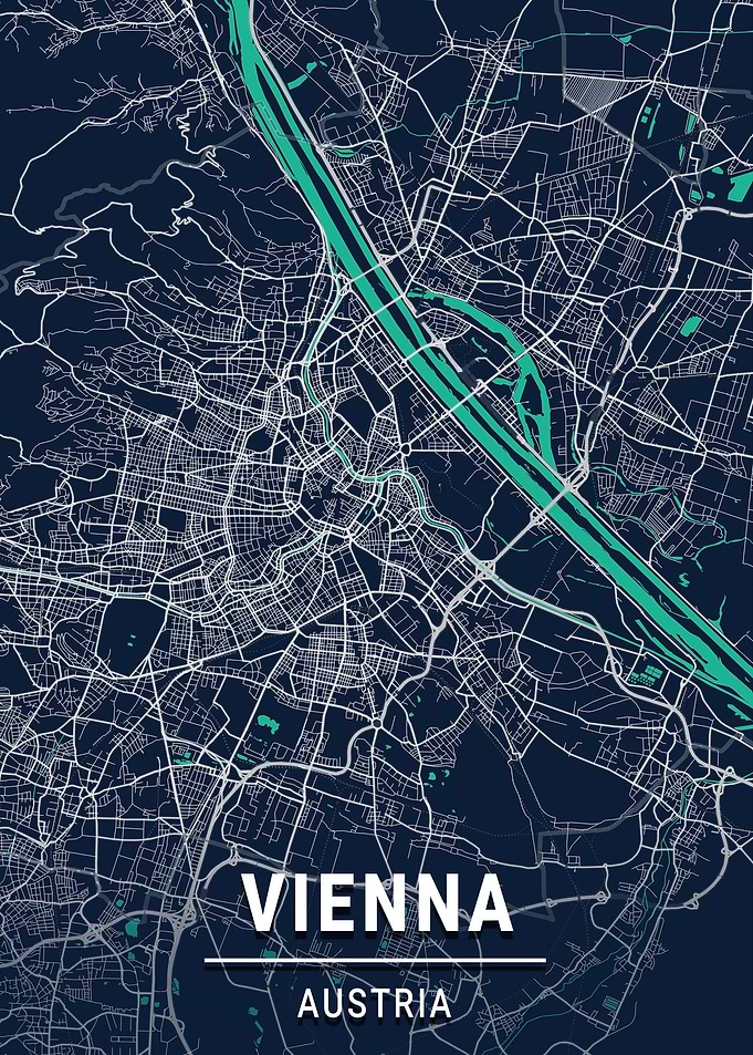 Vienna Map Austria