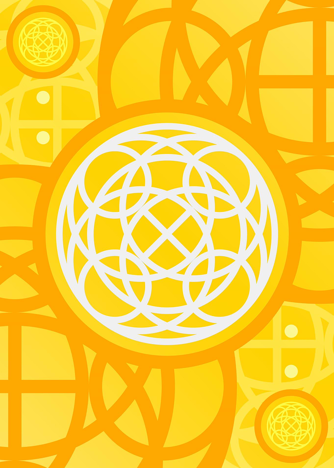 Happy Yellow Orange Glyph
