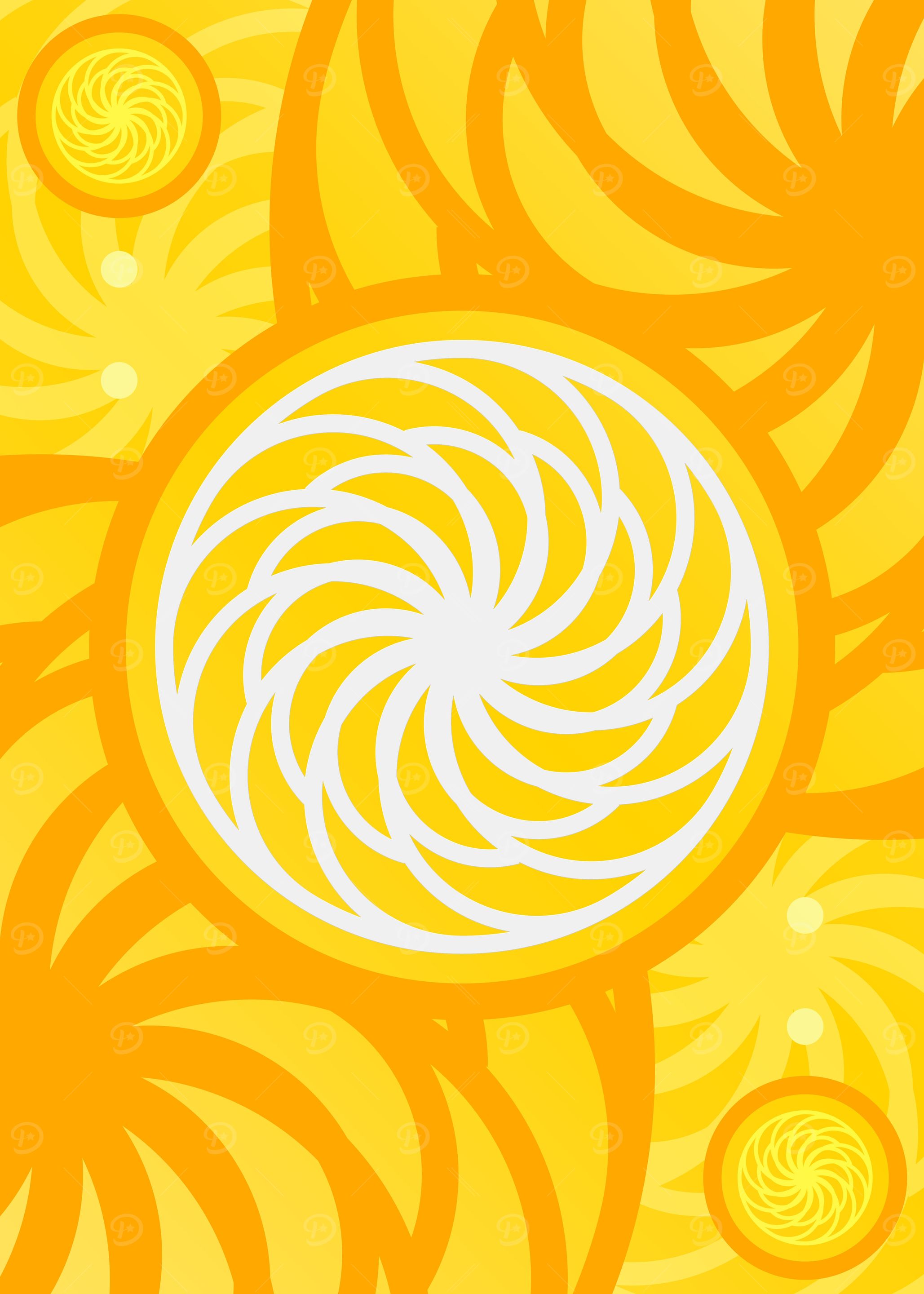 Happy Yellow Orange Glyph