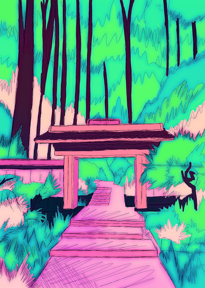 To the forest path