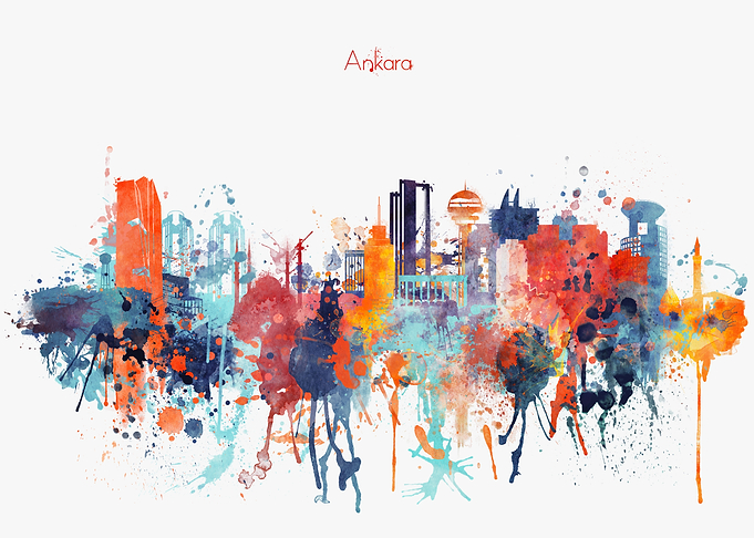 Ankara Turkey Skyline