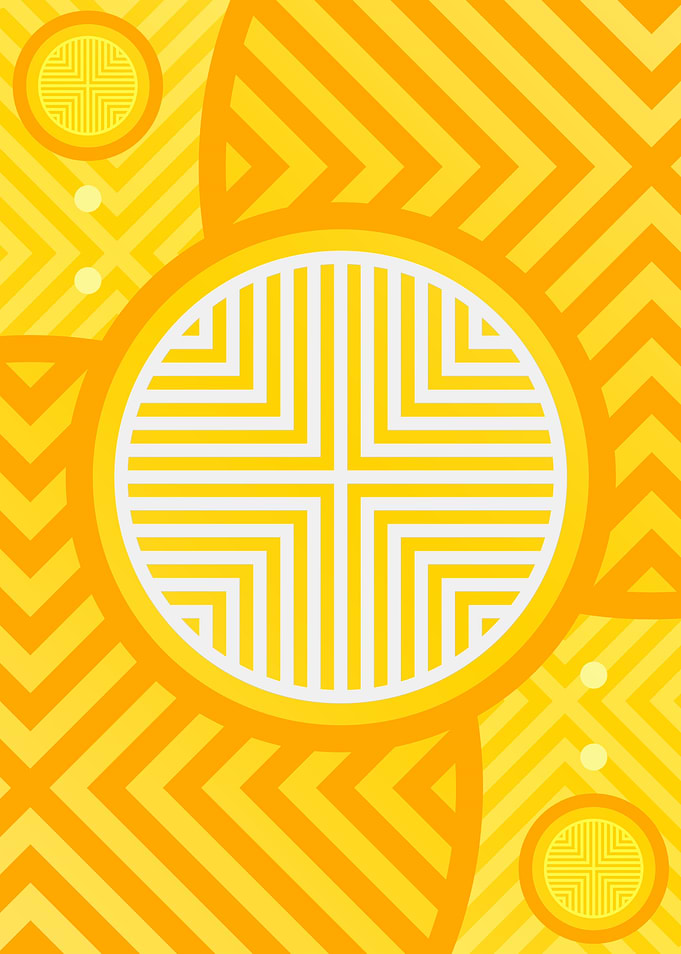 Happy Yellow Orange Glyph