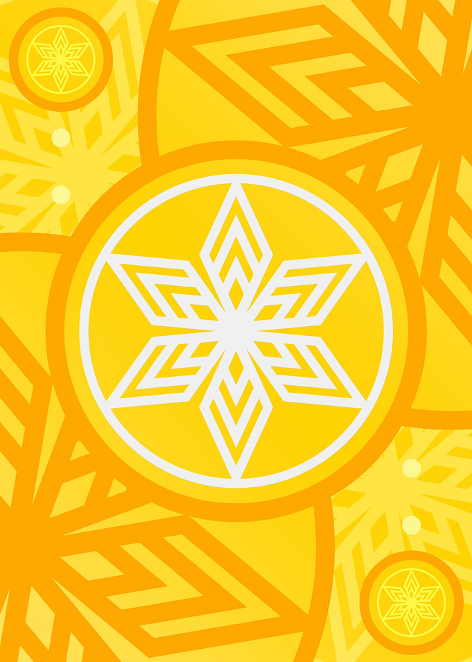 Happy Yellow Orange Glyph
