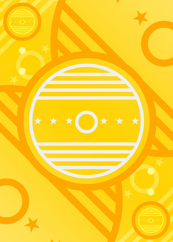 Happy Yellow Orange Glyph