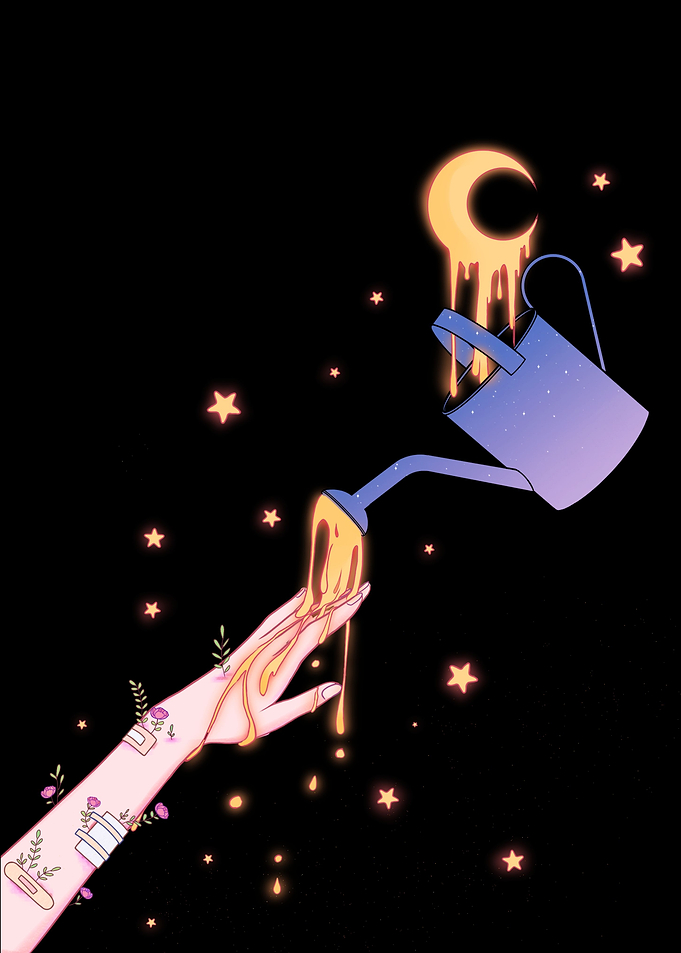 Moonlight watering
