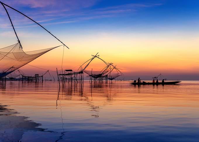 Scenic dawn catch