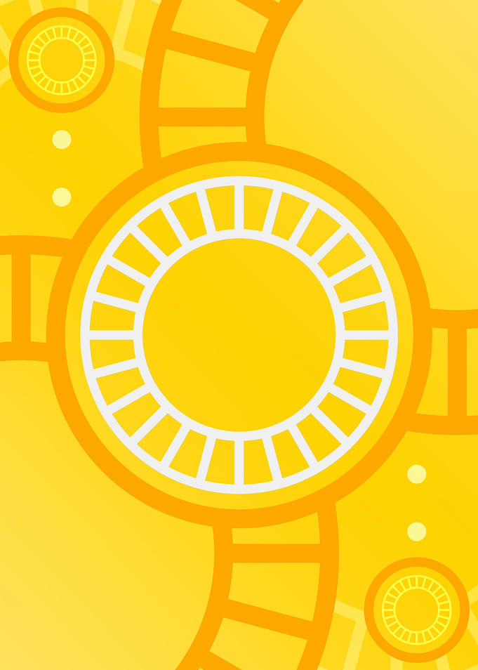 Happy Yellow Orange Glyph