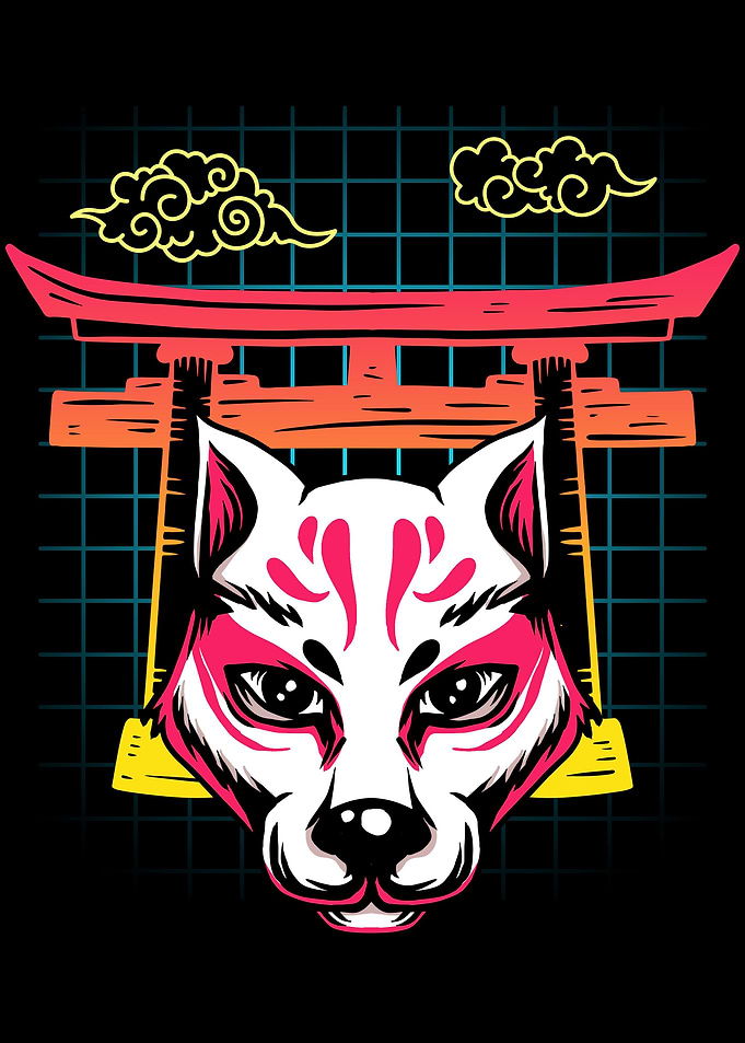 Kitsune Fox Mask Torii