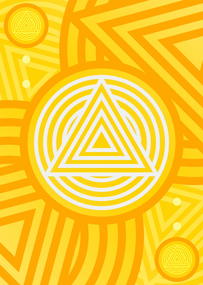 Happy Yellow Orange Glyph