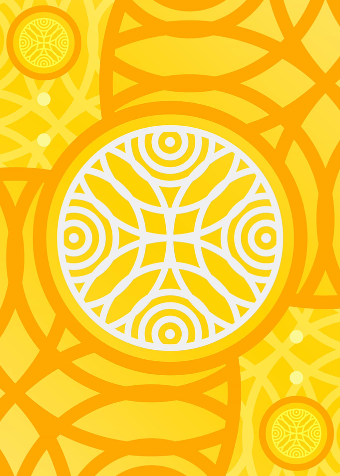 Happy Yellow Orange Glyph