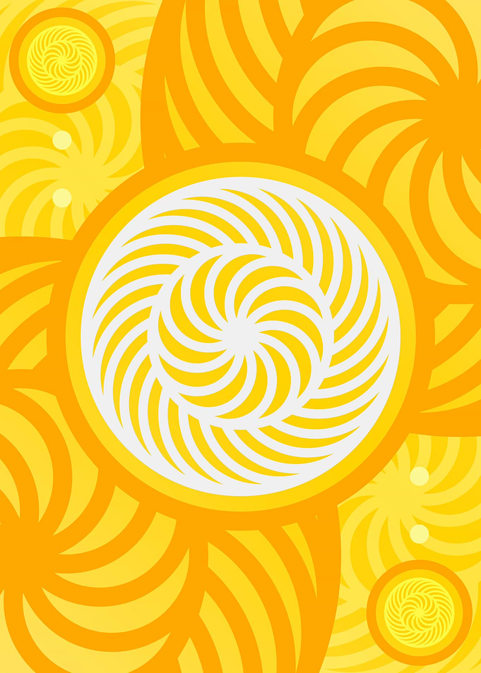 Happy Yellow Orange Glyph