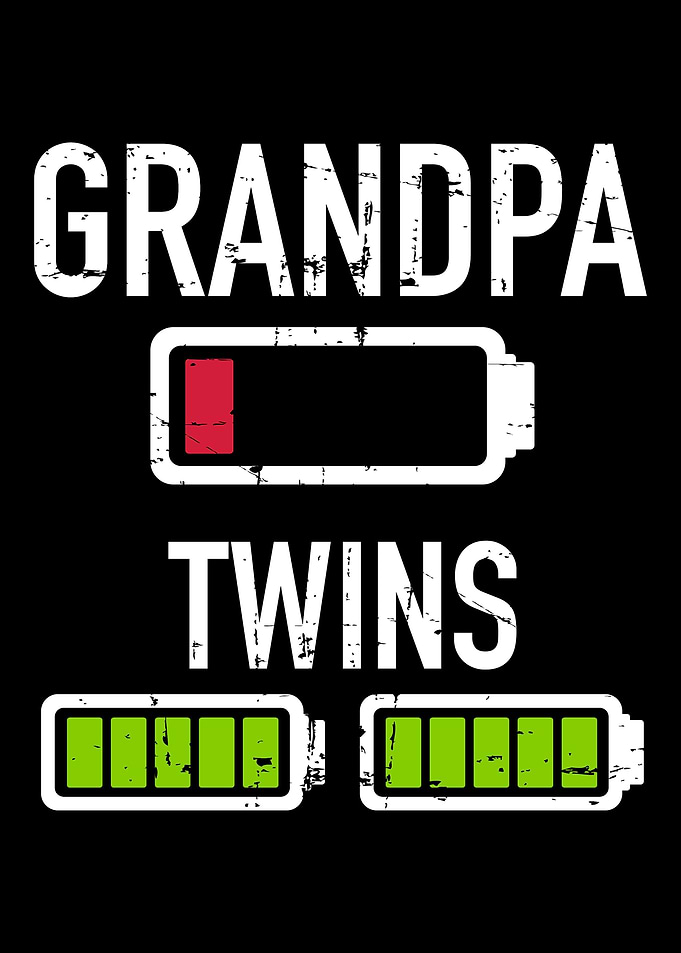 Grandpa low battery twins