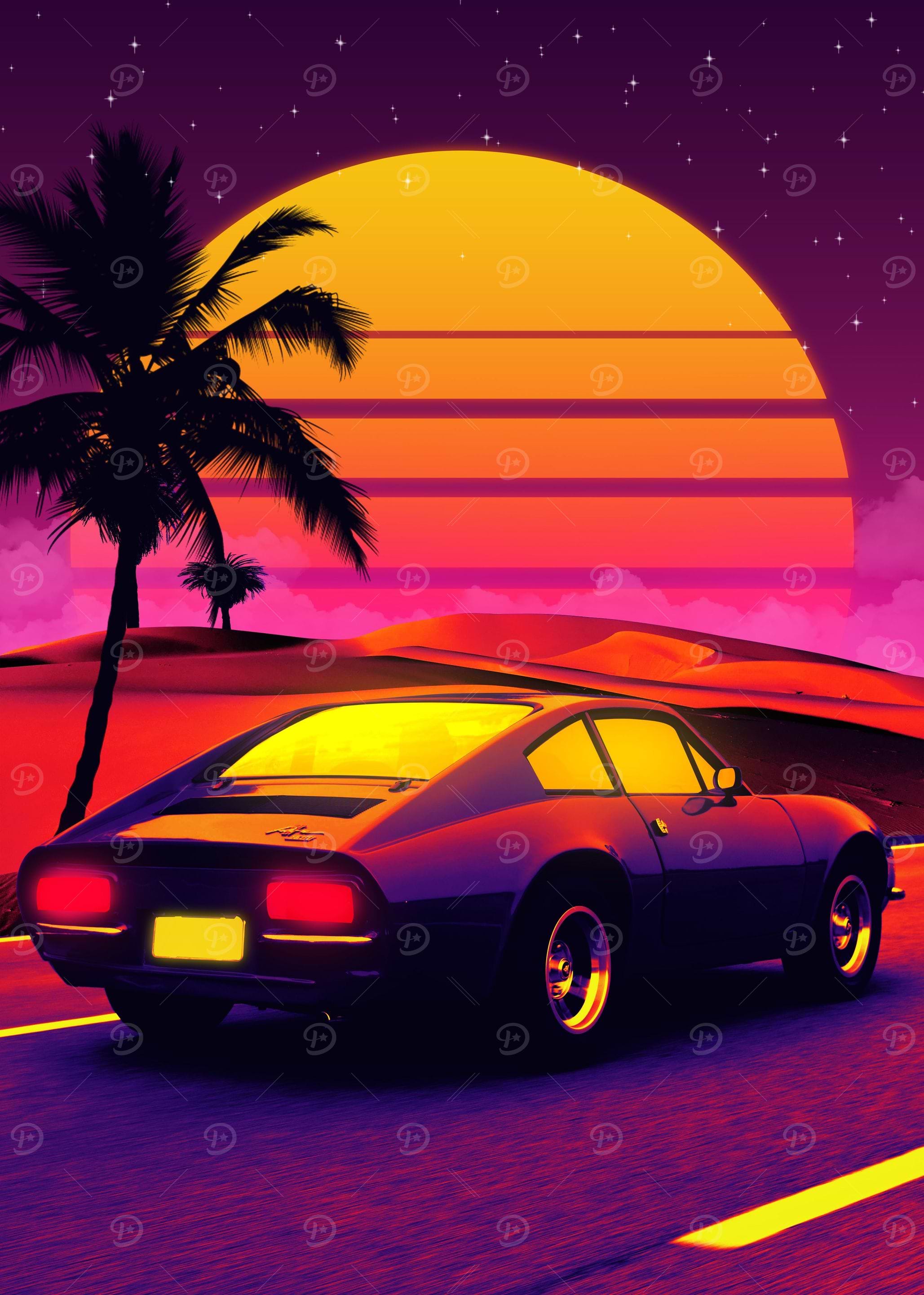 retro car 90s