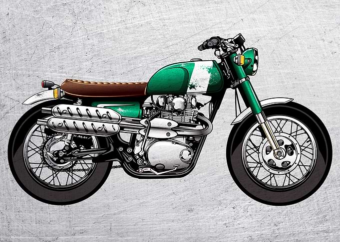 Motorbike Wall Art 10