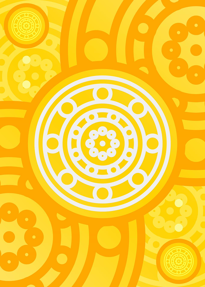 Happy Yellow Orange Glyph