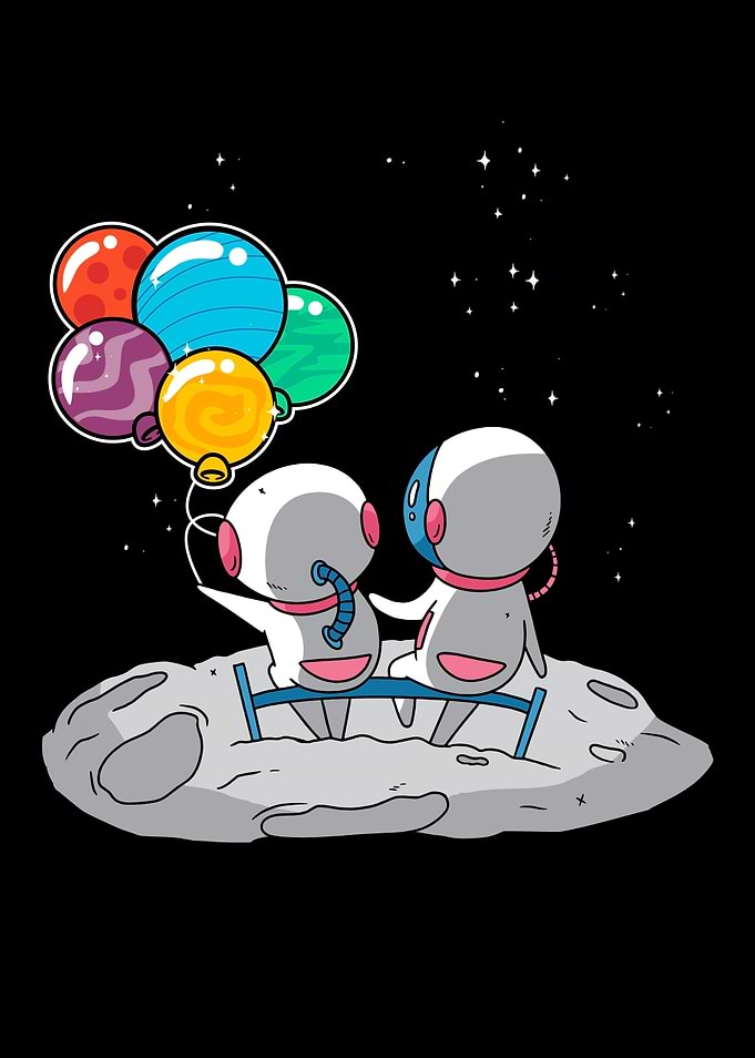 Astronaut Planet Balloon