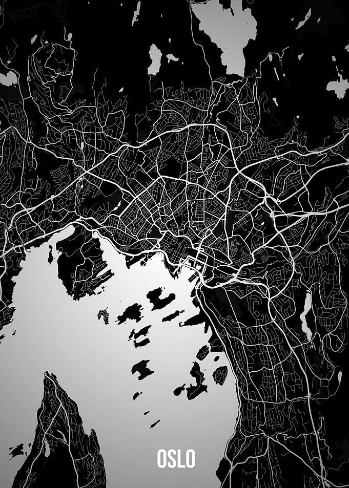 Oslo dark map
