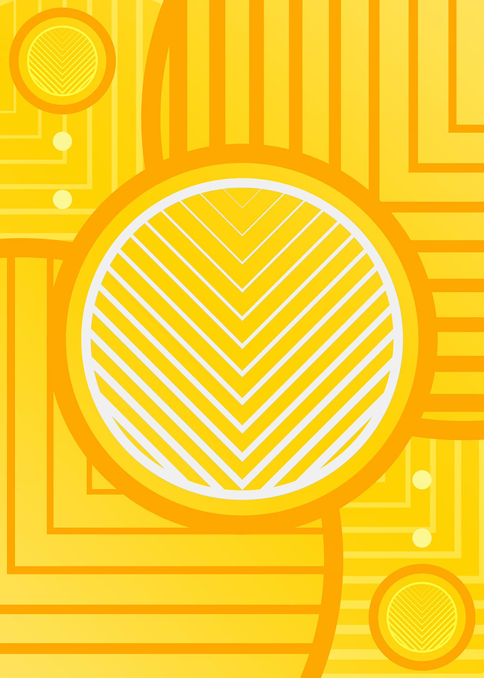 Happy Yellow Orange Glyph
