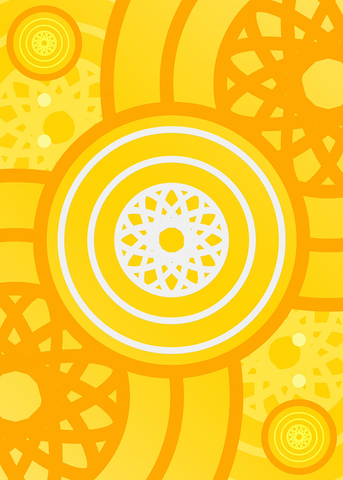 Happy Yellow Orange Glyph