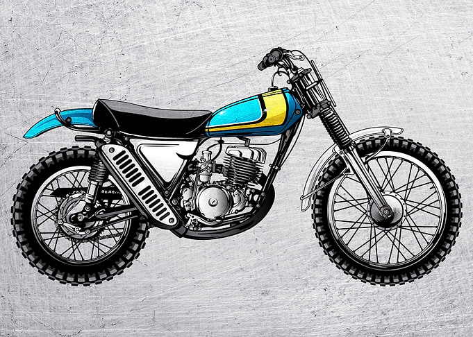 Motorbike Wall Art 11