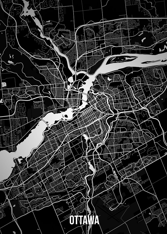 Ottawa dark map