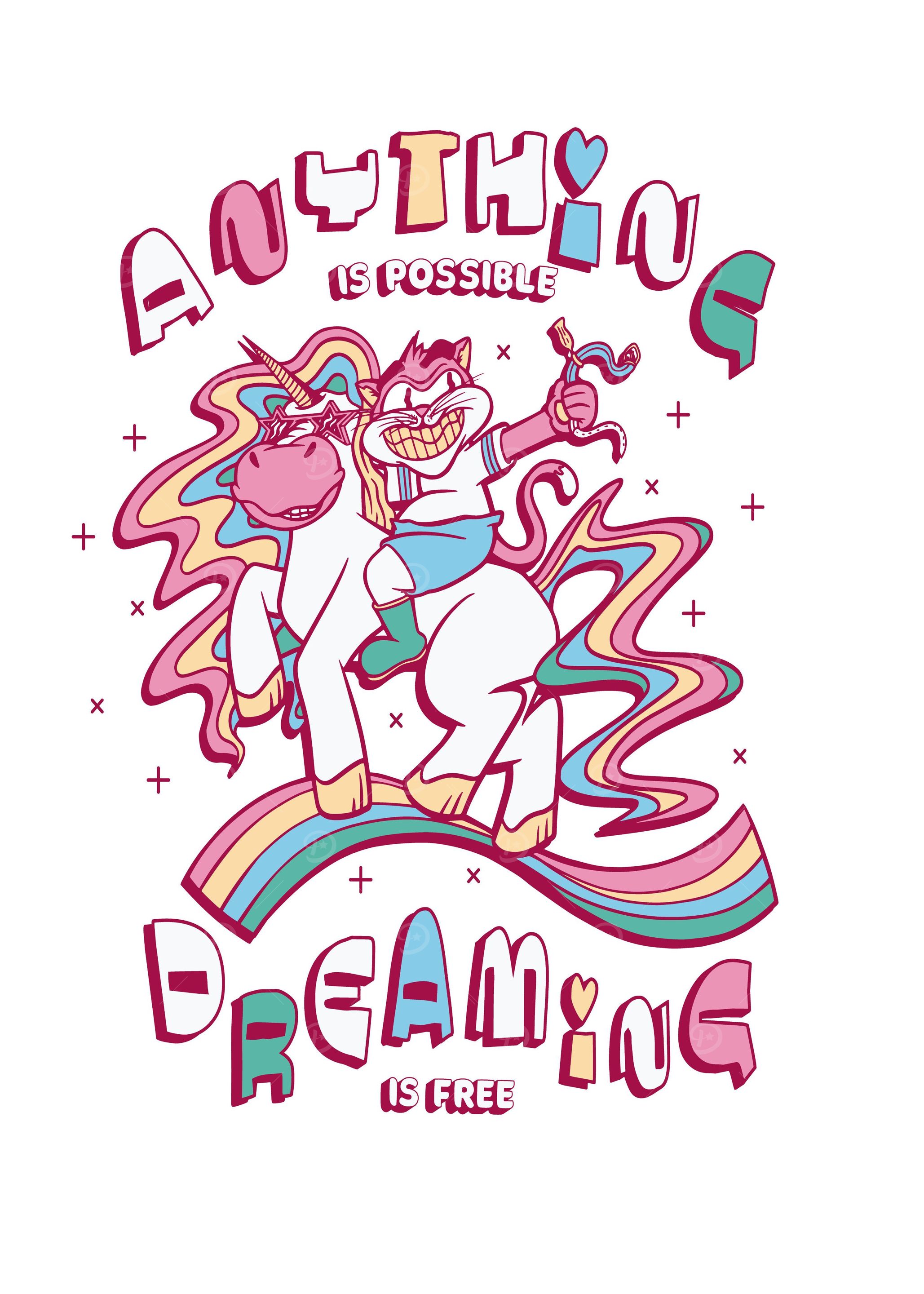 Unicorn cute cat