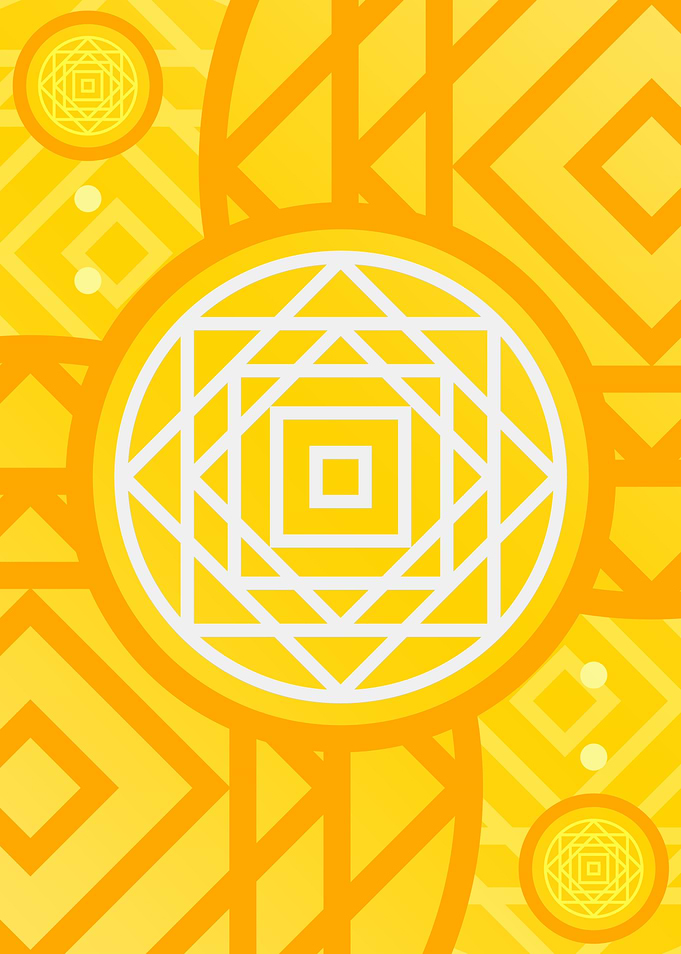 Happy Yellow Orange Glyph
