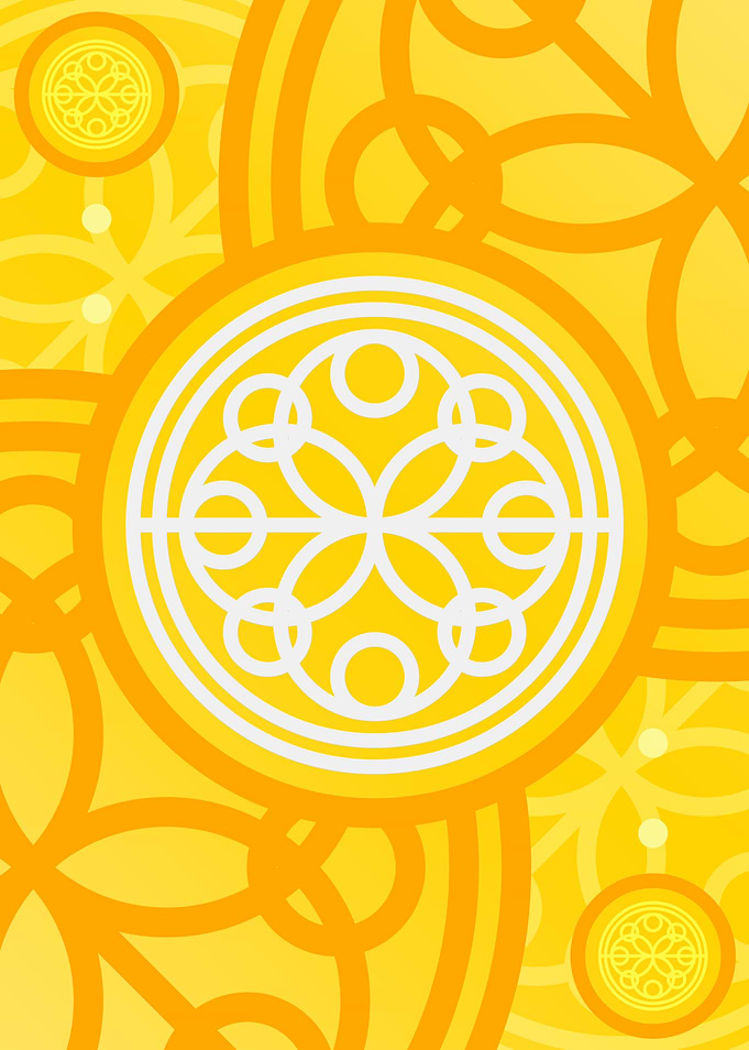 Happy Yellow Orange Glyph