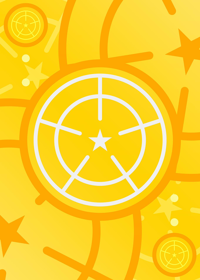 Happy Yellow Orange Glyph