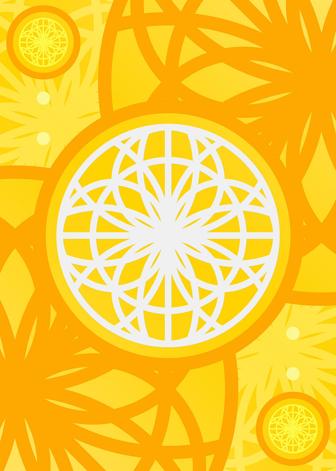 Happy Yellow Orange Glyph