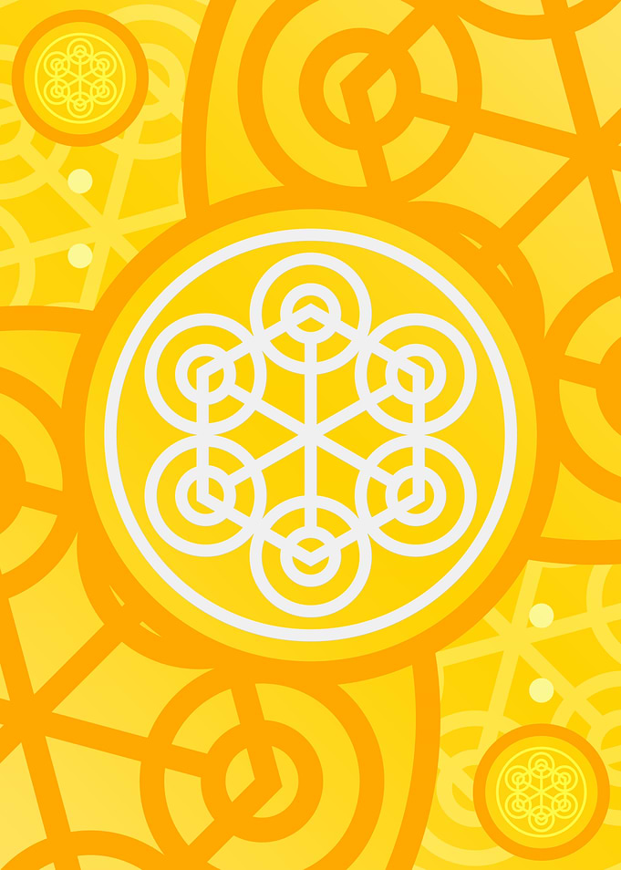 Happy Yellow Orange Glyph