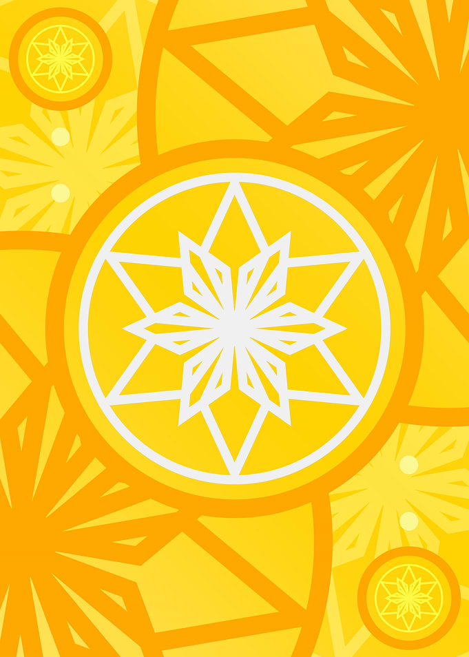 Happy Yellow Orange Glyph